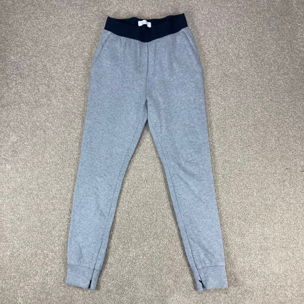 Everlane Ankle Zip Jogger Pants Women XS Gray Heather Insulated Loungewear Cozy